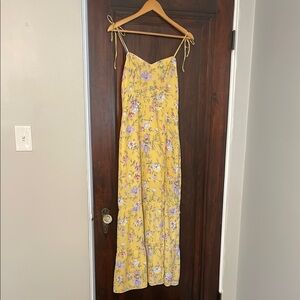 Abercrombie & Fitch Yellow Floral Maxi Dress